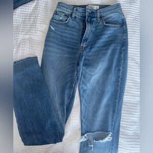 Abercrombie & Fitch Straight Leg Blue Jeans